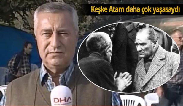 Yırca köyü muhtarı bu kez sözlerine Atatürk ile başladı