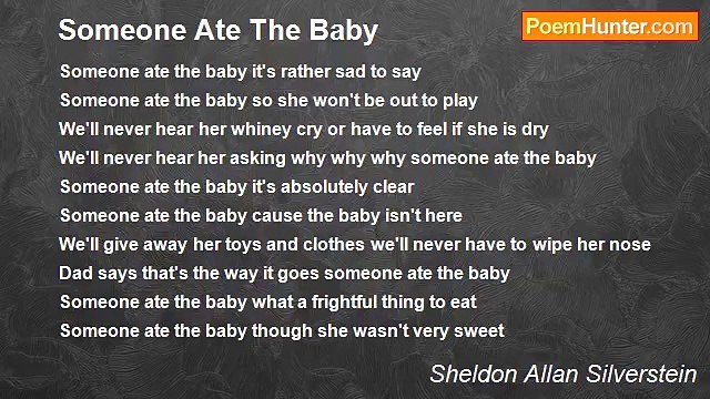 Sheldon Allan Silverstein - Someone Ate The Baby
