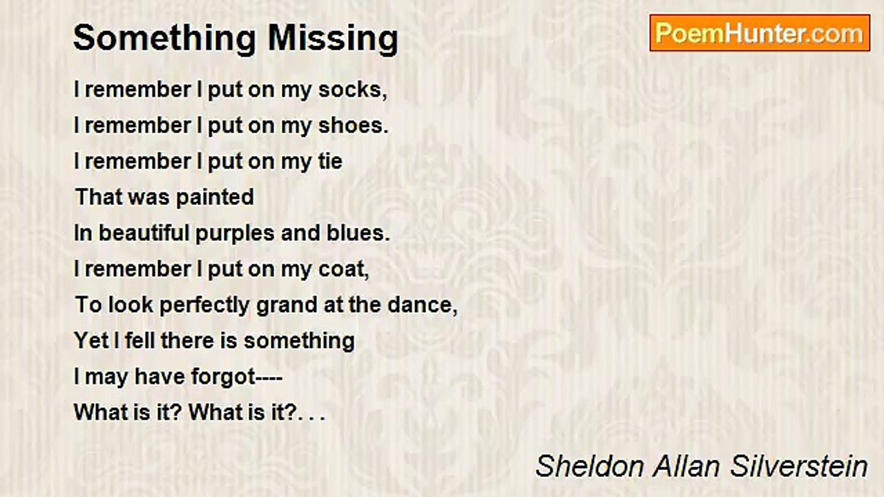 Sheldon Allan Silverstein - Something Missing