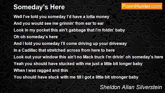 Sheldon Allan Silverstein - Someday’s Here