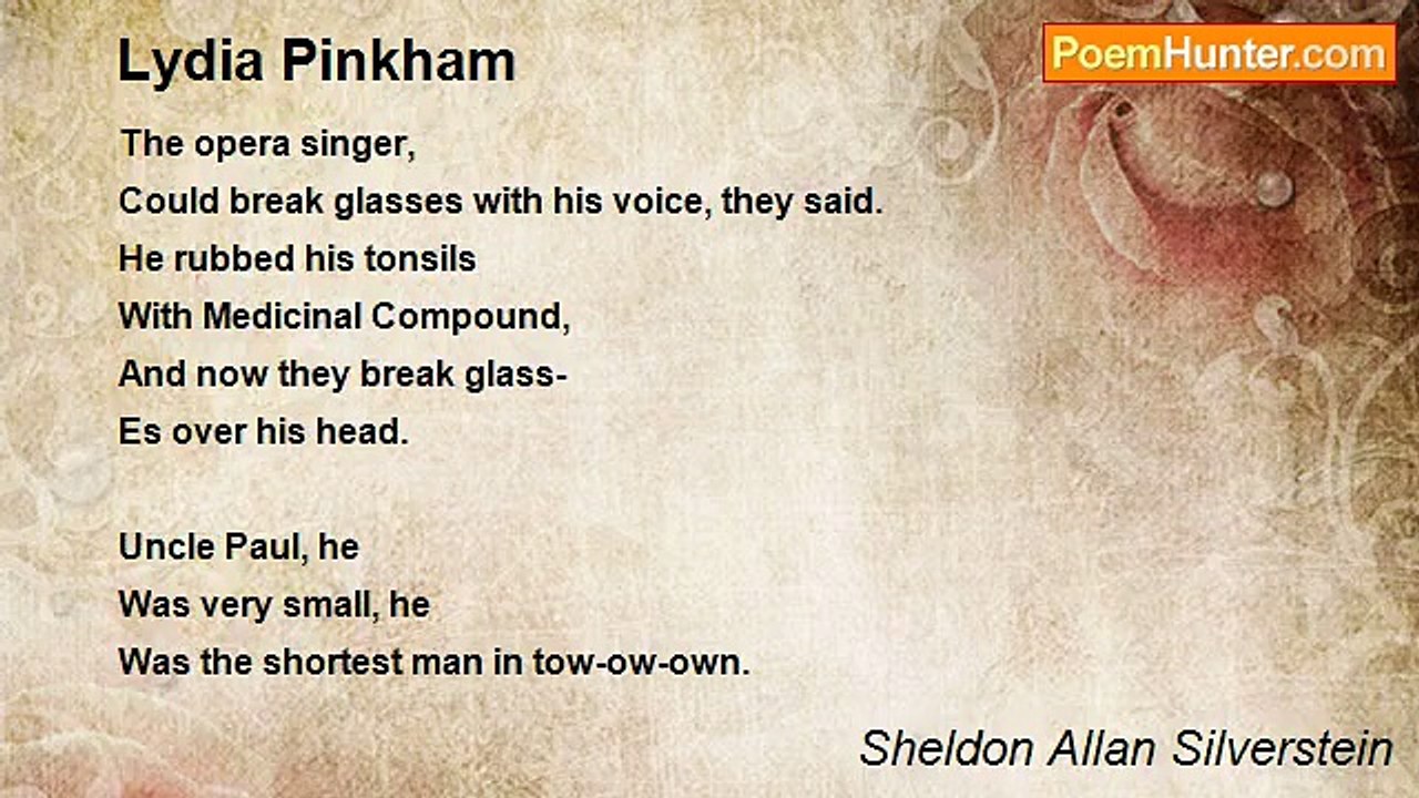 Sheldon Allan Silverstein - Lydia Pinkham
