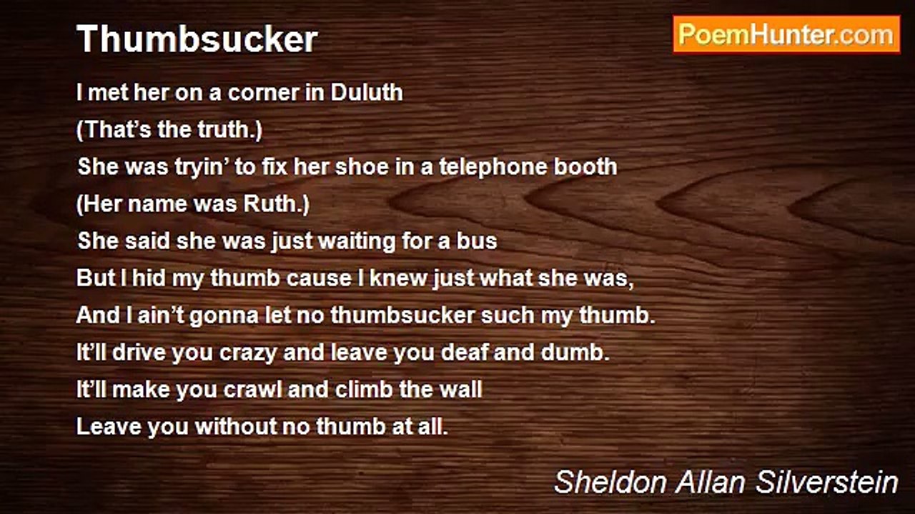 Sheldon Allan Silverstein - Thumbsucker