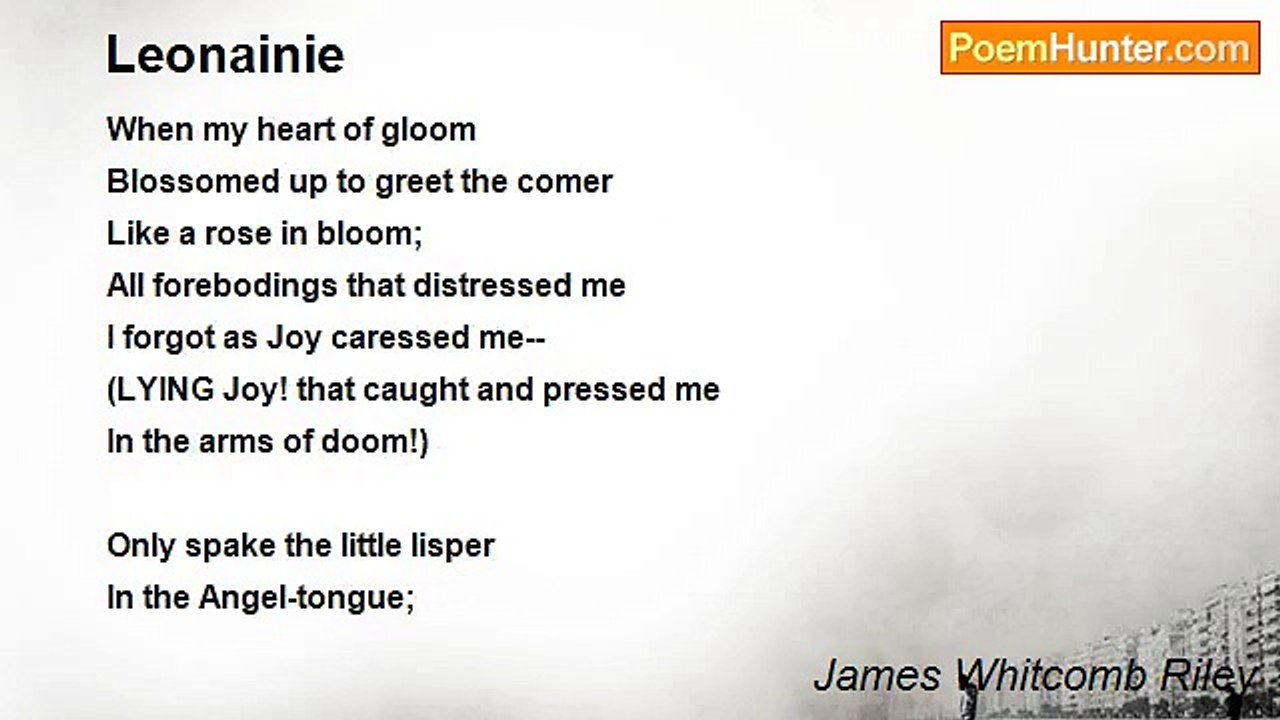 James Whitcomb Riley - Leonainie