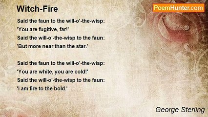 George Sterling - Witch-Fire