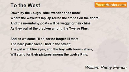 William Percy French - To the West