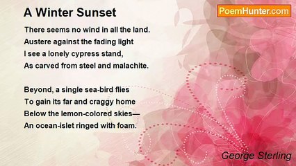 George Sterling - A Winter Sunset