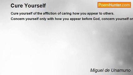 Miguel de Unamuno - Cure Yourself