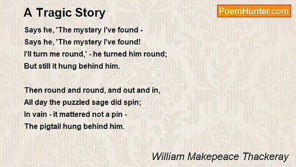William Makepeace Thackeray - A Tragic Story