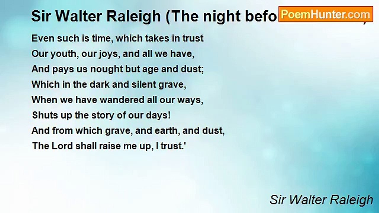 Sir Walter Raleigh - Sir Walter Raleigh (The ni...