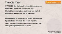 Henry Kendall - The Old Year