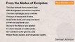 Samuel Johnson - From the Medea of Euripides