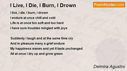 Delmira Agustini - I Live, I Die, I Burn, I Drown