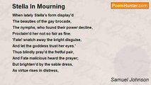 Samuel Johnson - Stella In Mourning