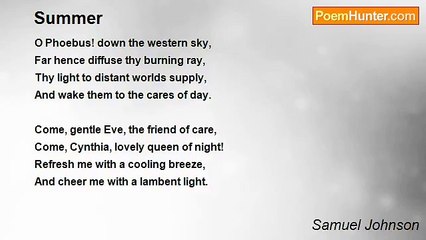 Samuel Johnson - Summer