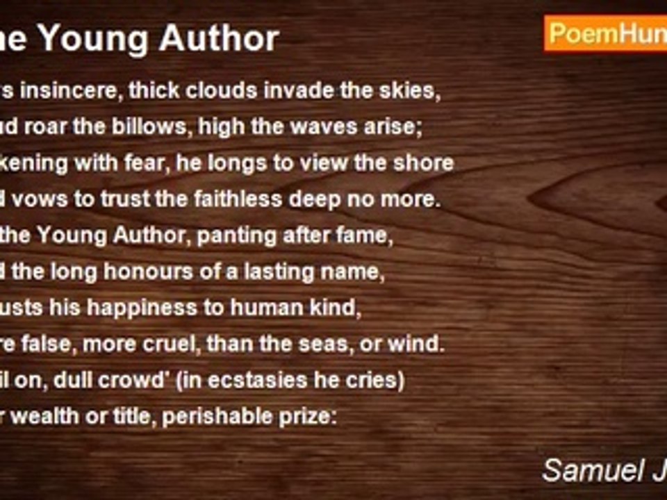 Samuel Johnson - The Young Author