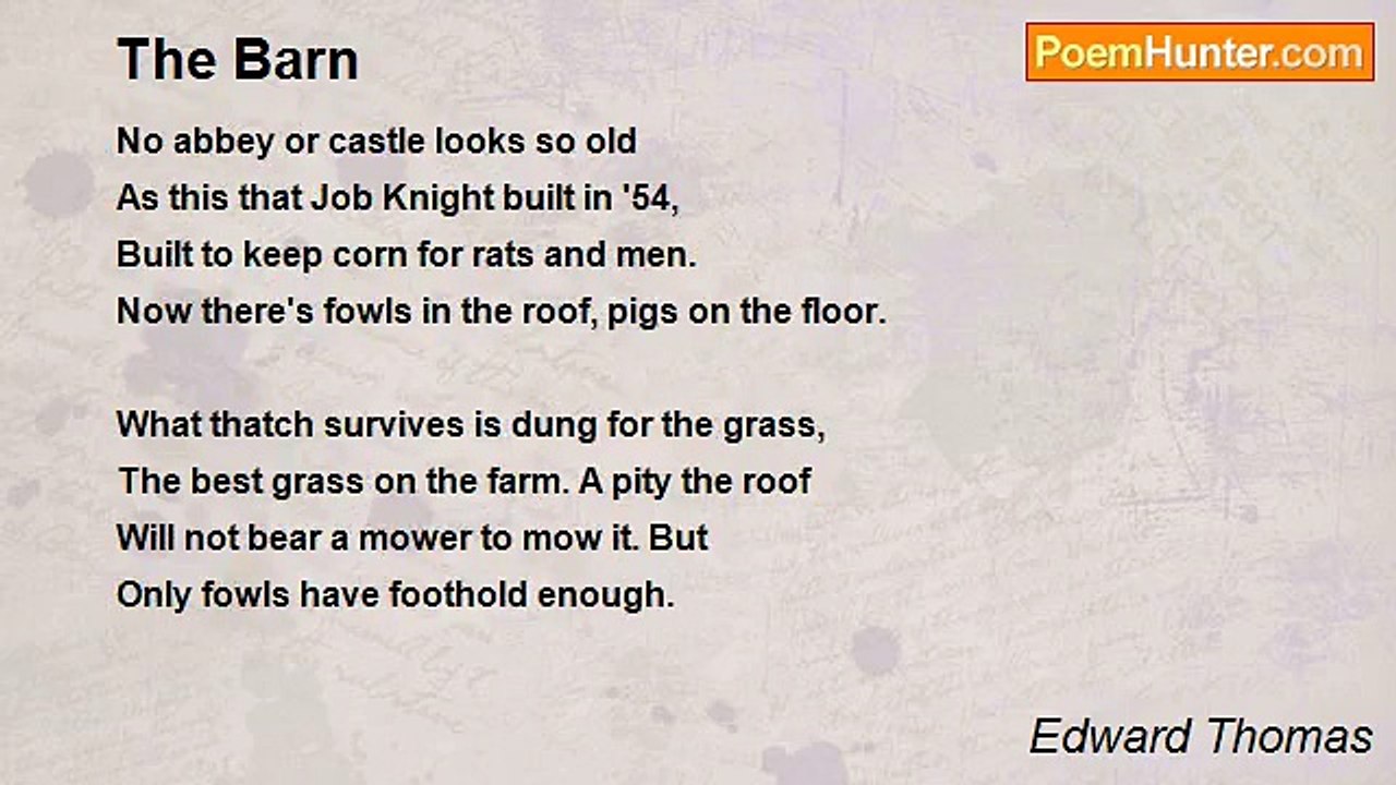 Edward Thomas - The Barn