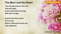 Edward Thomas - The Barn and the Down