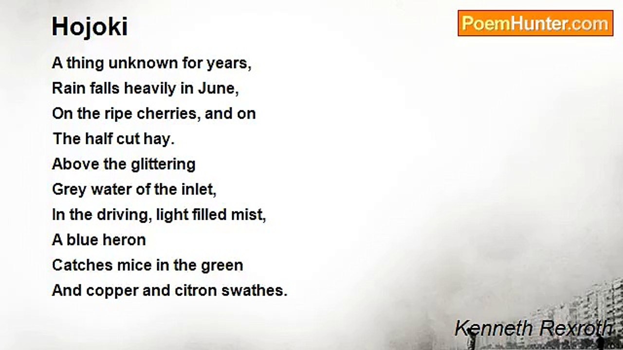 Kenneth Rexroth - Hojoki