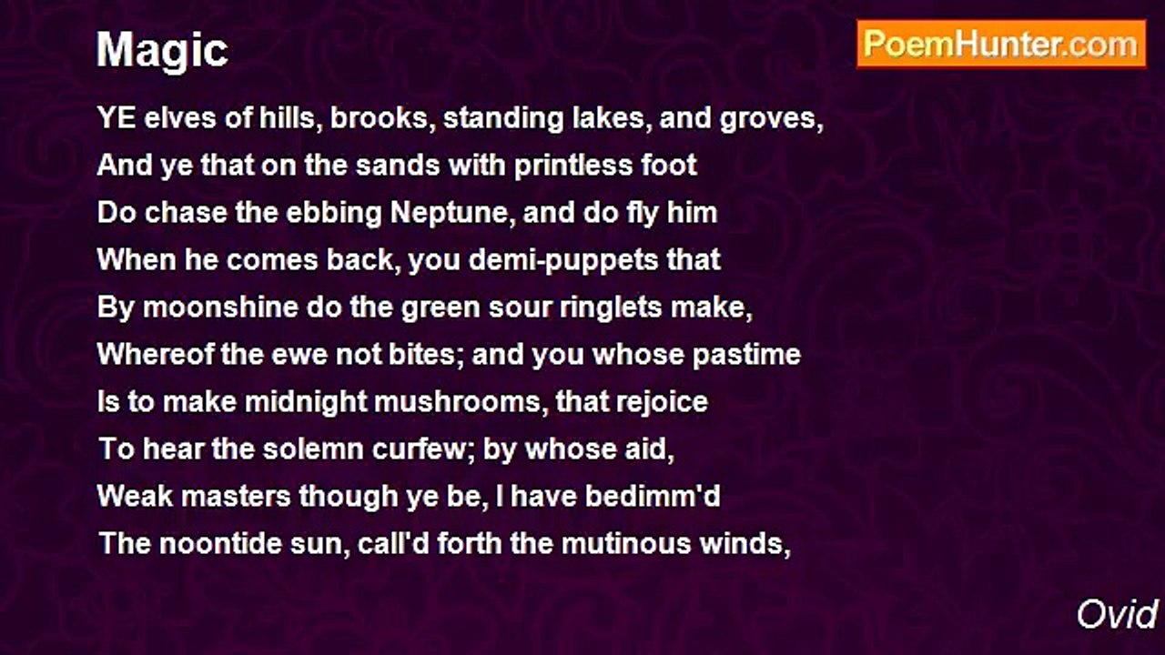 Ovid - Magic