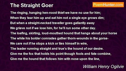 William Henry Ogilvie - The Straight Goer