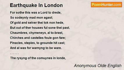 Anonymous Olde English - Earthquake In London