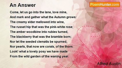 Alfred Austin - An Answer