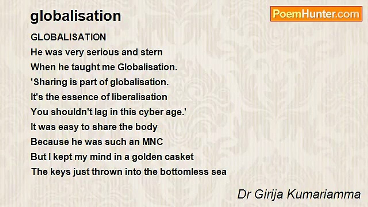 Dr Girija Kumariamma - globalisation