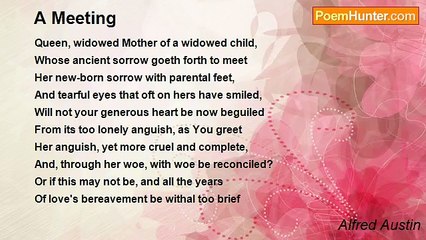 Alfred Austin - A Meeting