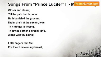Alfred Austin - Songs From “Prince Lucifer” II - Mother-Song