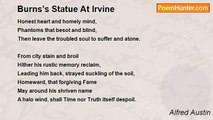 Alfred Austin - Burns’s Statue At Irvine