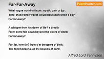 Alfred Lord Tennyson - Far-Far-Away