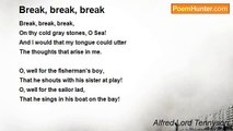 Alfred Lord Tennyson - Break, break, break