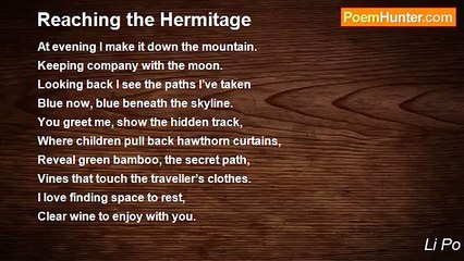 Li Po - Reaching the Hermitage