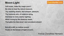 Felicia Dorothea Hemans - Moon-Light
