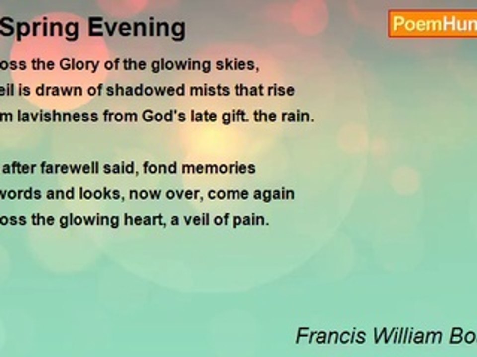 Francis William Bourdillon - A Spring Evening