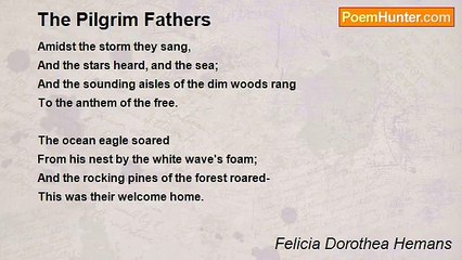 Felicia Dorothea Hemans - The Pilgrim Fathers