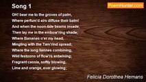Felicia Dorothea Hemans - Song 1
