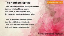 Felicia Dorothea Hemans - The Northern Spring