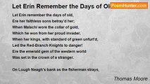 Thomas Moore - Let Erin Remember the Days of Old