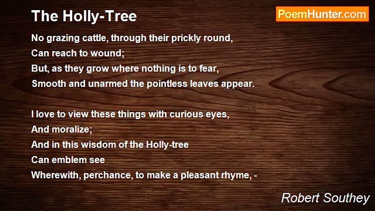 Robert Southey - The Holly-Tree