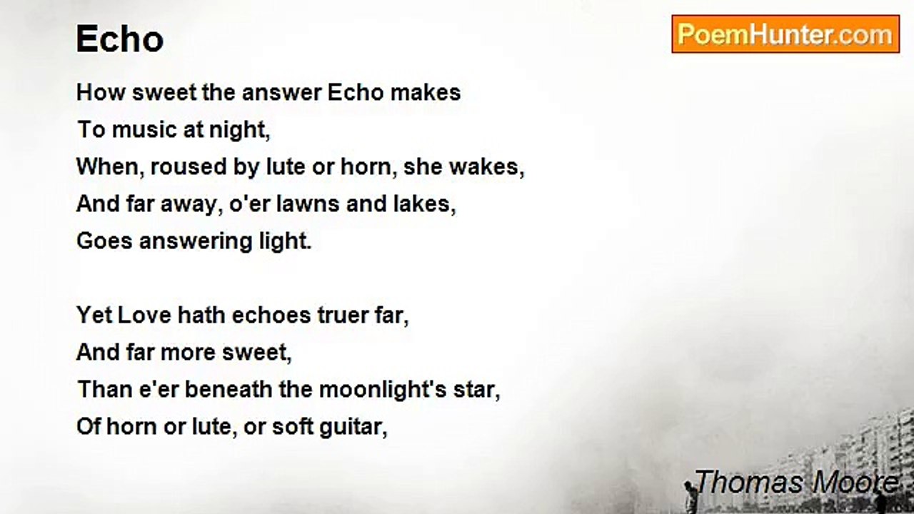 Thomas Moore - Echo