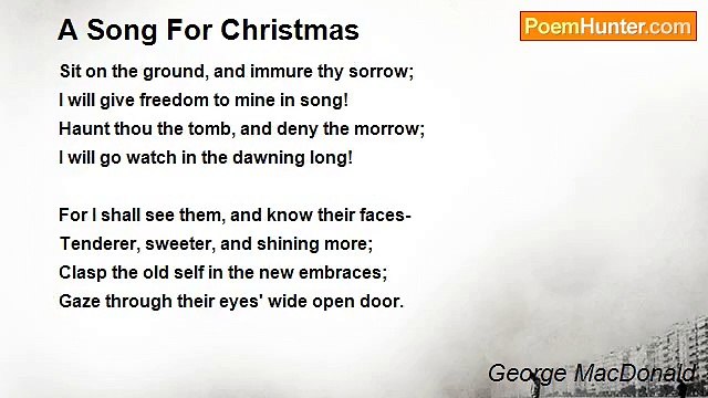 George MacDonald - A Song For Christmas