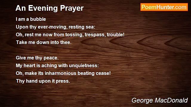 George MacDonald - An Evening Prayer