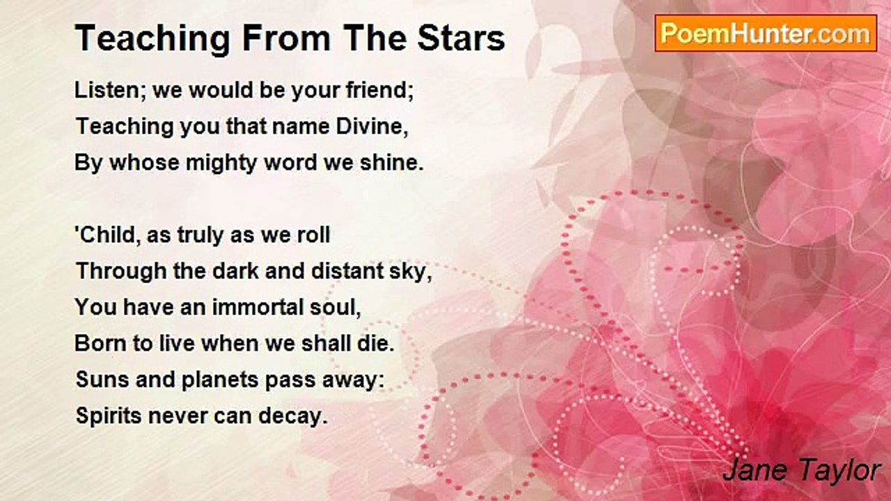 Jane Taylor - Teaching From The Stars