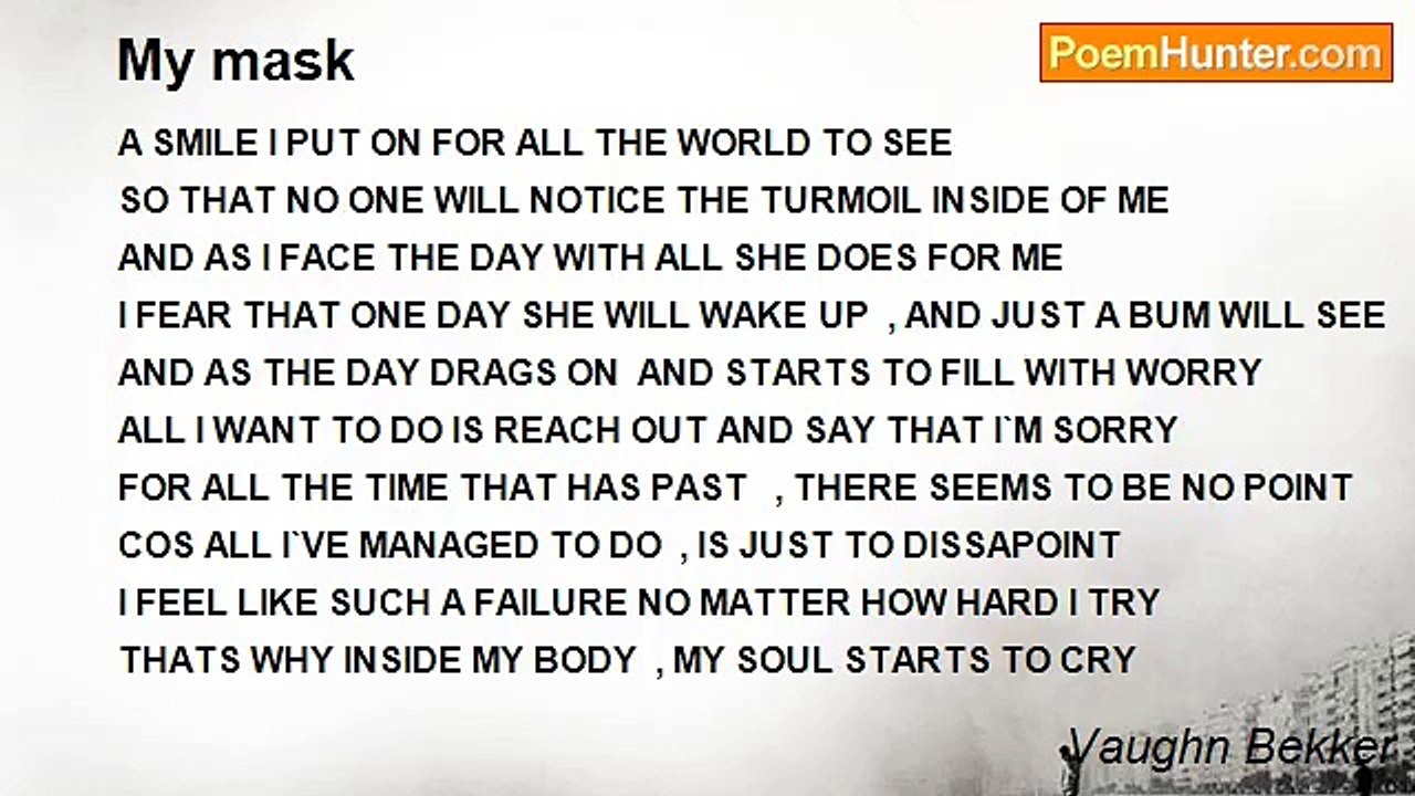 Vaughn Bekker - My mask