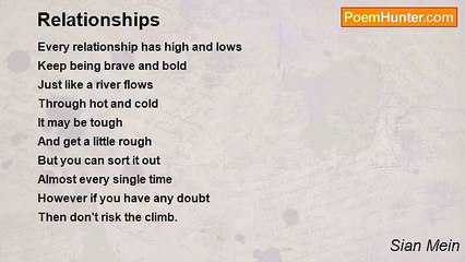 Sian Mein - Relationships