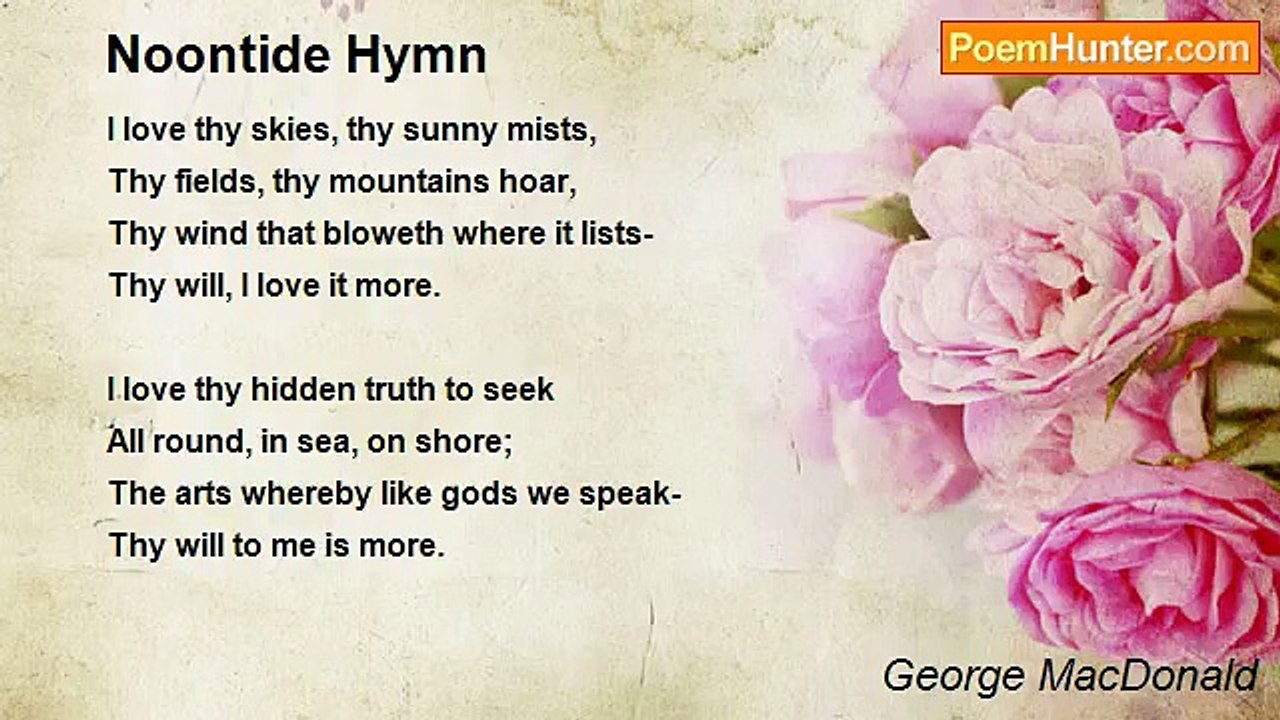 George MacDonald - Noontide Hymn