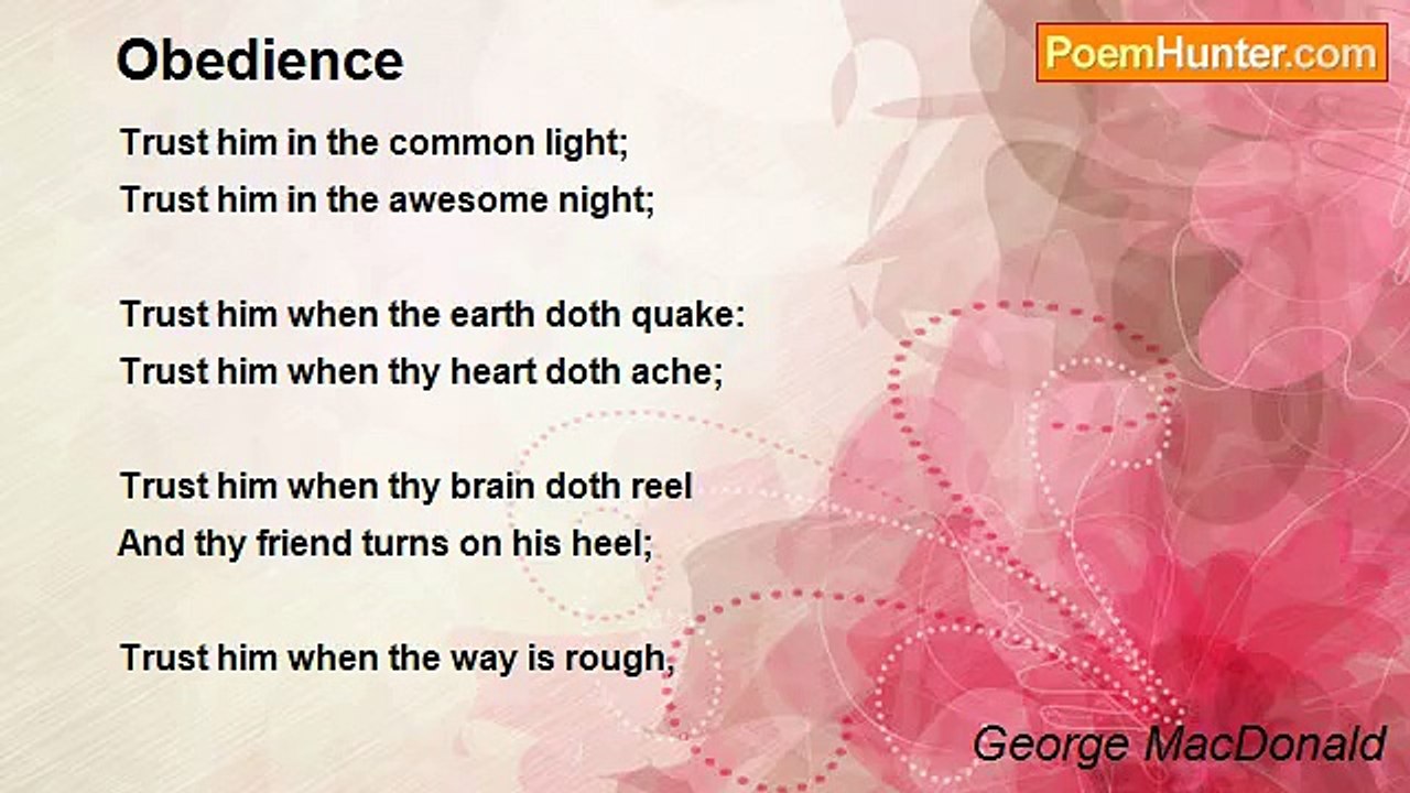 George MacDonald - Obedience