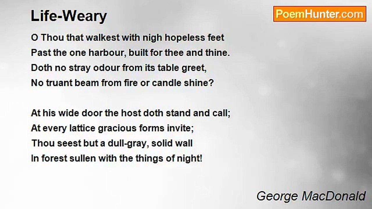 George MacDonald - Life-Weary
