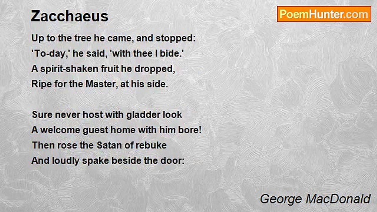 George MacDonald - Zacchaeus